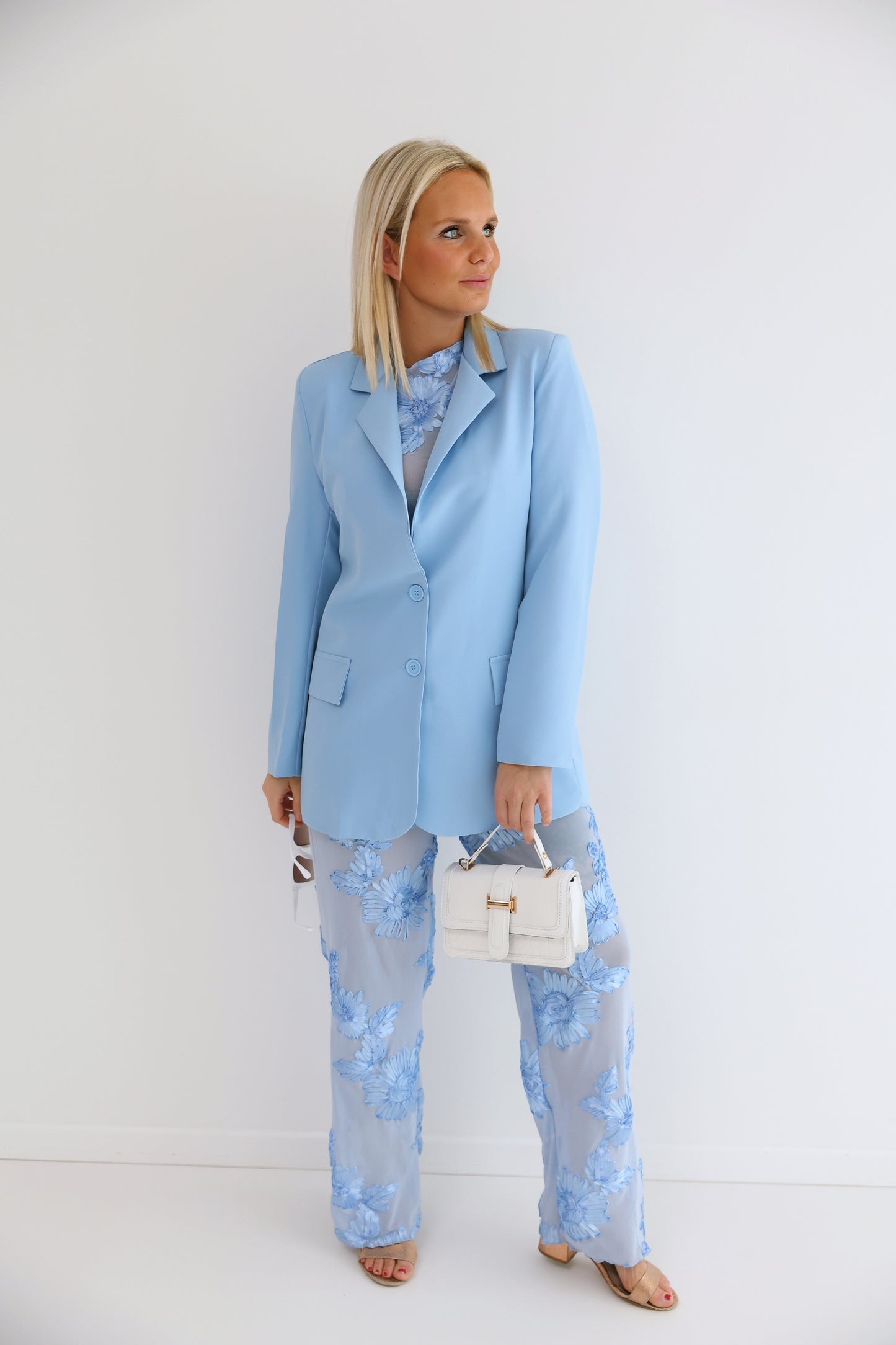 - Blue Flower Blouse