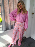 -Romantic Flower Pants