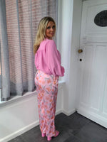 -Romantic Flower Pants