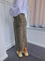 - Leopard Split Skirt