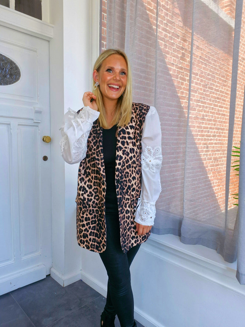 - Leopard Blazer