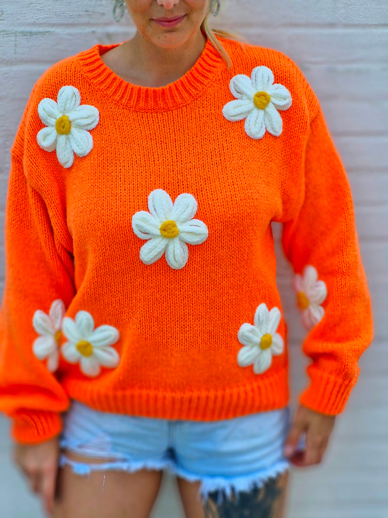 - Estelle Orange Sweater