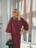 - Selina Bordeaux Sweatshirt