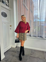 - Selina Bordeaux Sweatshirt