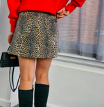 - Leopard Cafe Skirt