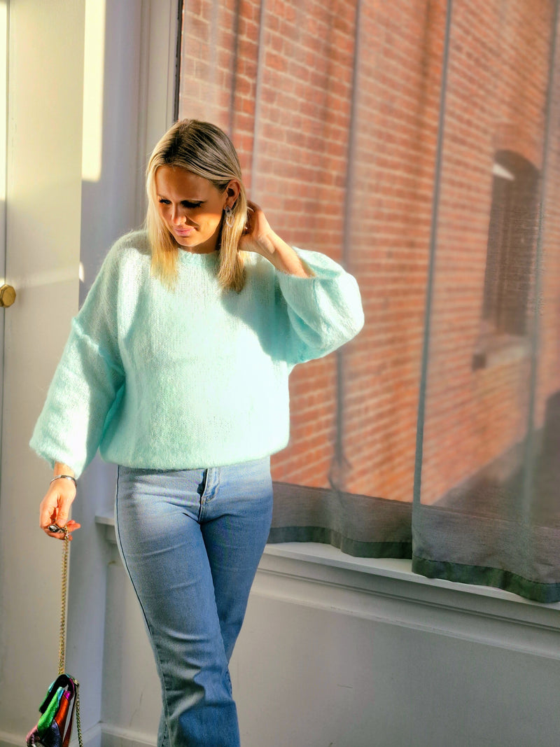 - Laine Turquoise Sweater