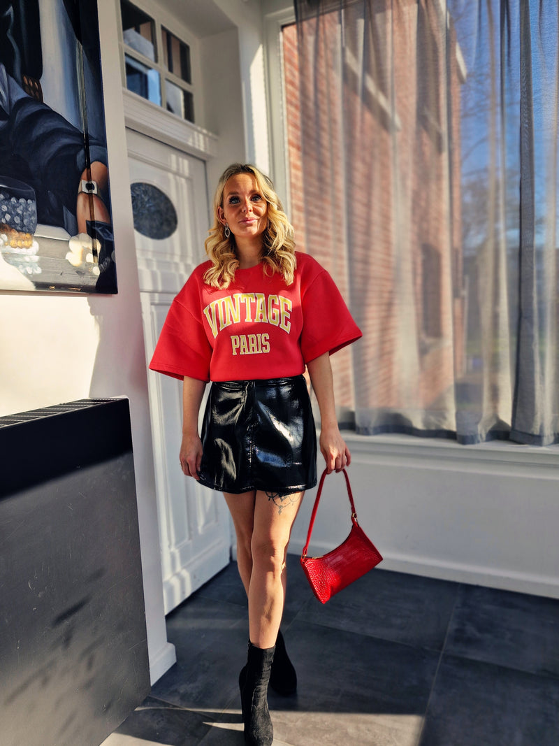 - Vintage Red Sweater