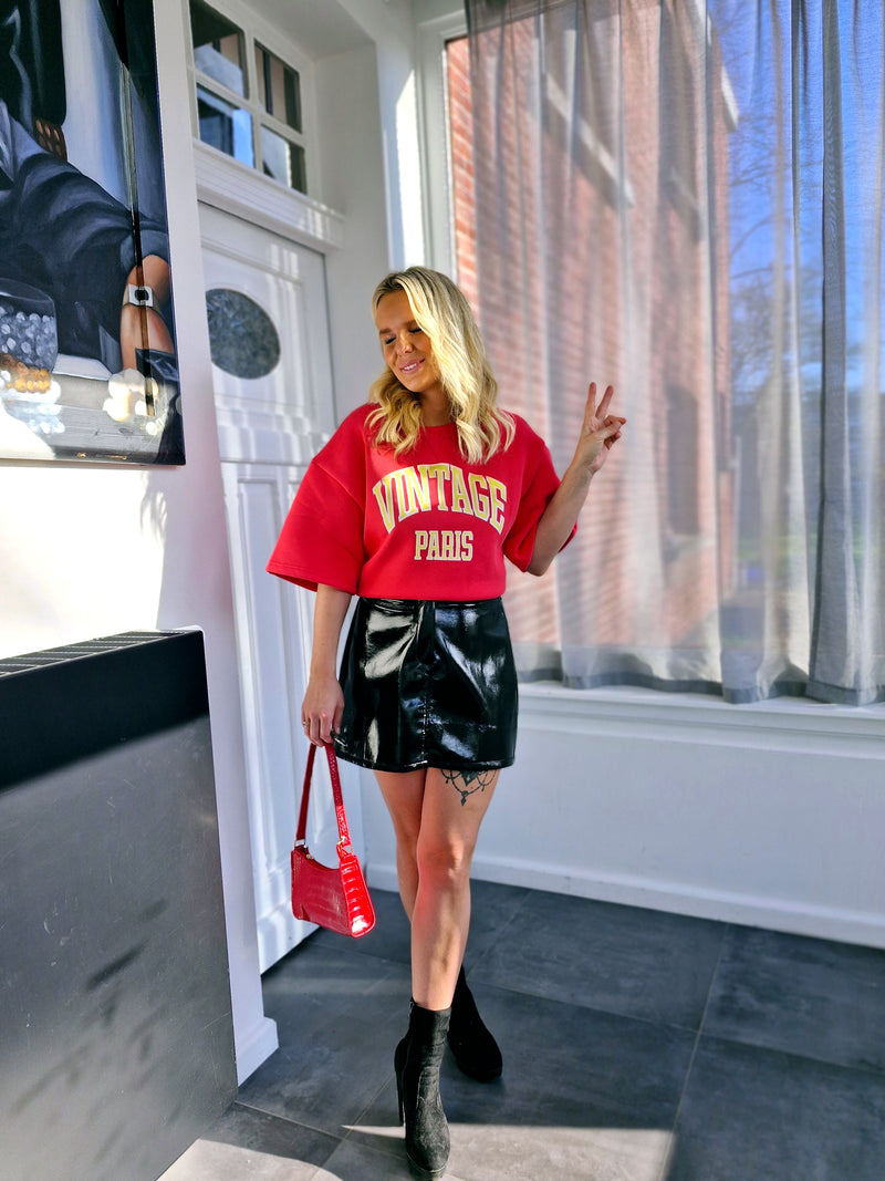 - Vintage Red Sweater