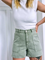 - Kaki Denim Short