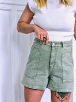 - Kaki Denim Short