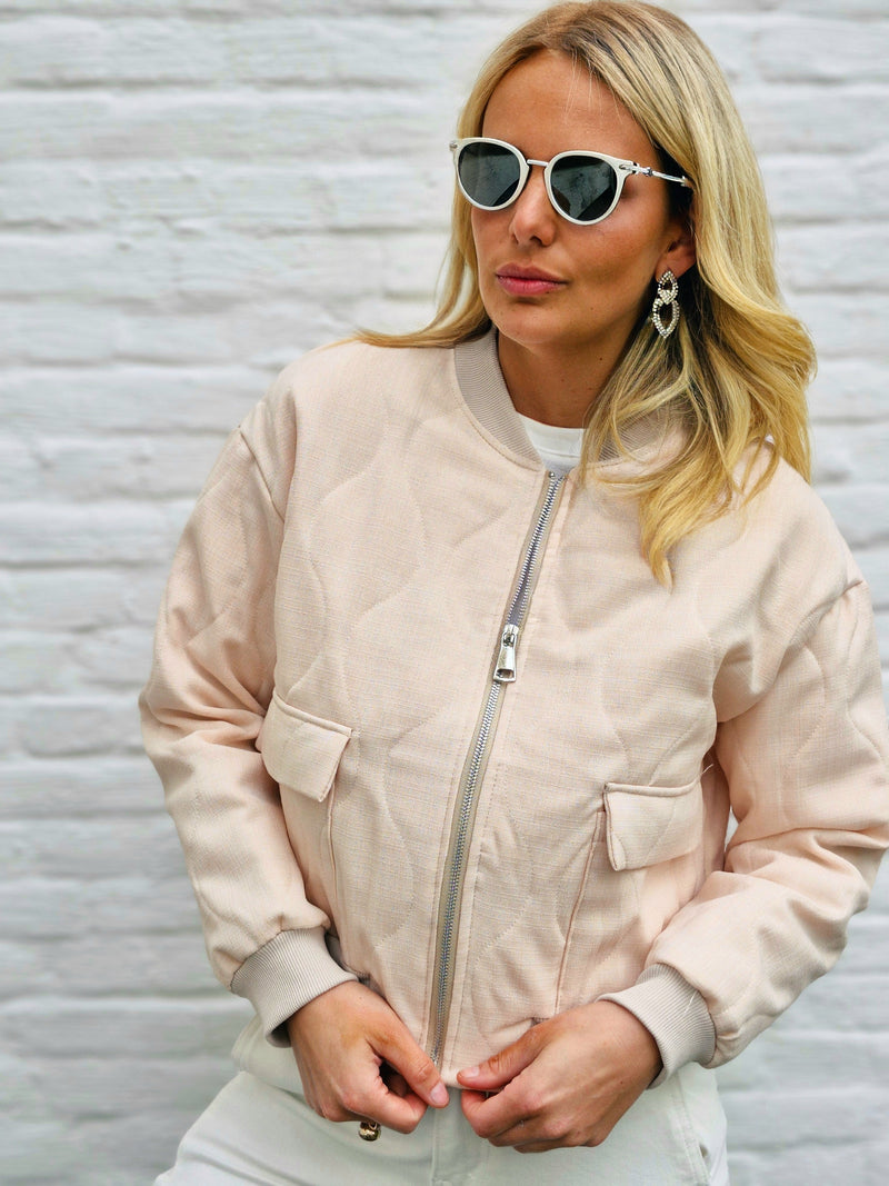 - Bomber Beige Jacket