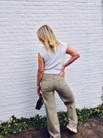 - Nina Wide Leg Beige Pants