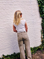 - Nina Wide Leg Beige Pants