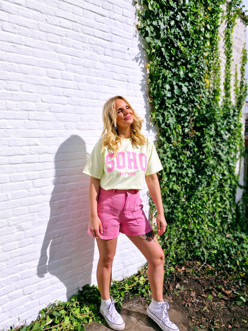 -Soho Yellow/Rose T-shirt