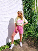 -Soho Yellow/Rose T-shirt