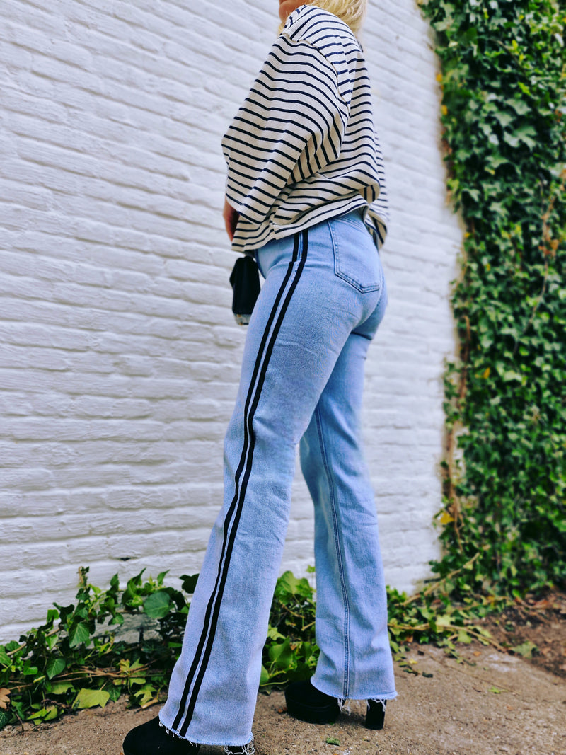 - Stripe Jeans