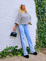 - Stripe Jeans