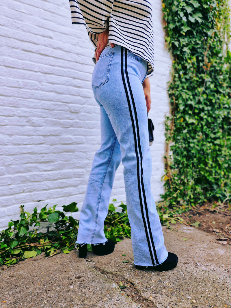 - Stripe Jeans