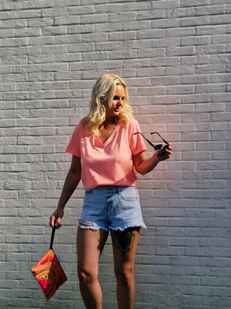 - Fluo Salmon T-shirt