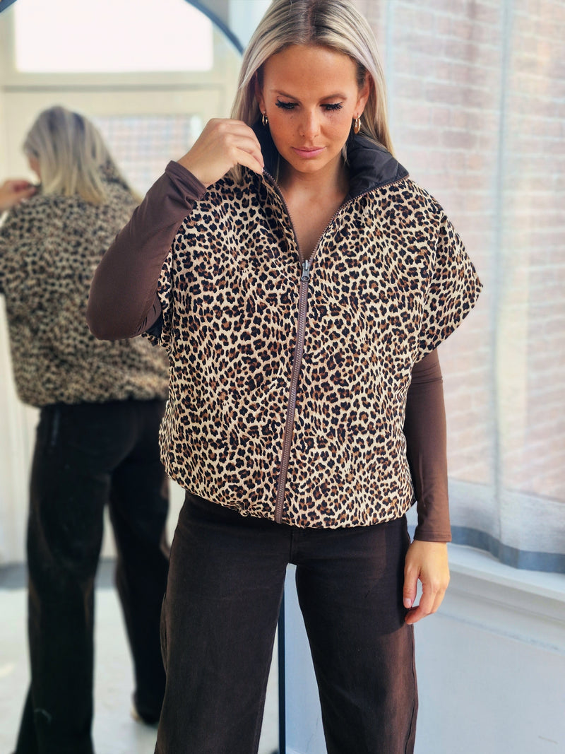 - Leopard Coffee Bodywarmer