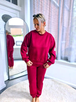 - Cozy Burgundy Set