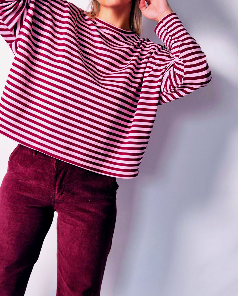 - Velvet Wine Sweater