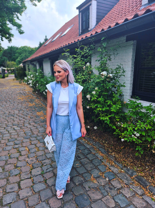 - Nacya Light Blue Lace Trousers