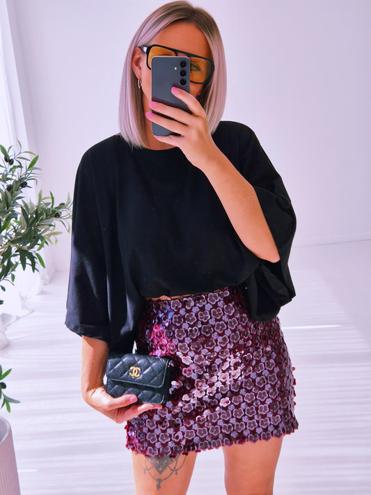 - Manu Black Sleeve Top