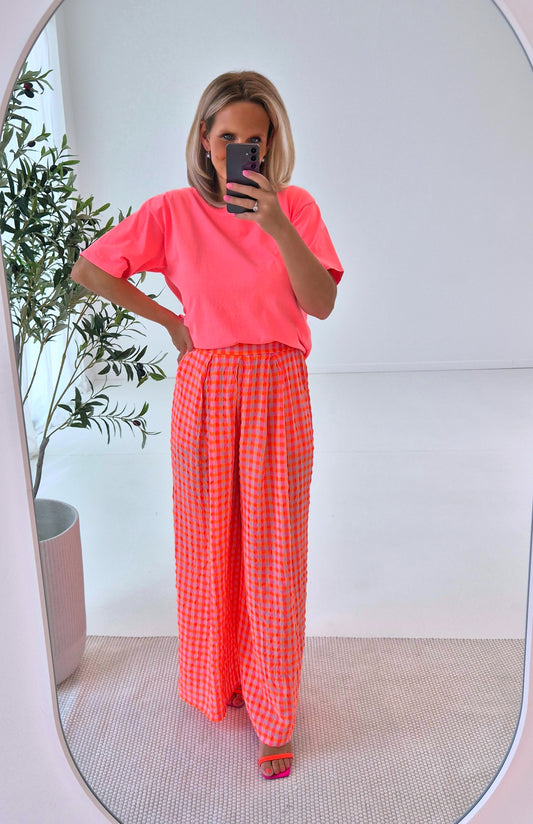 - Coral T-shirt