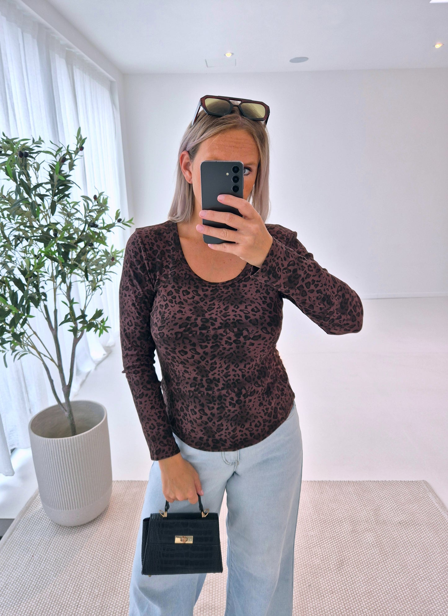 - Leopard Long Sleeve T-shirt