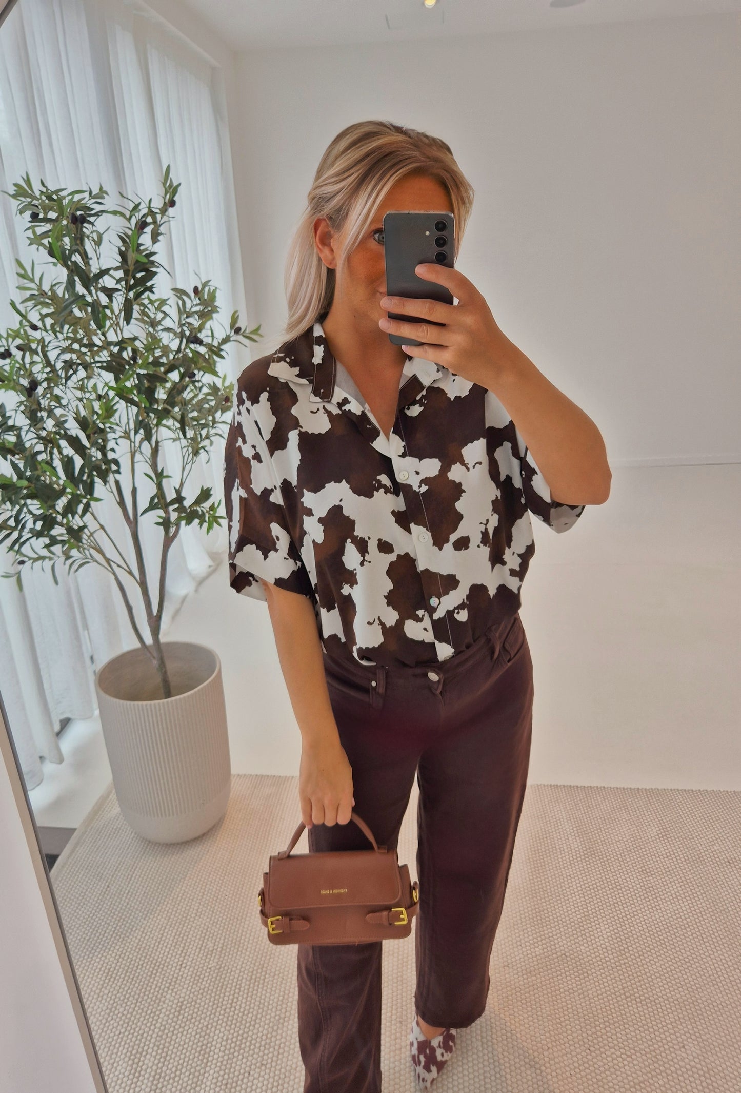 - Western Short Sleeve Blouse