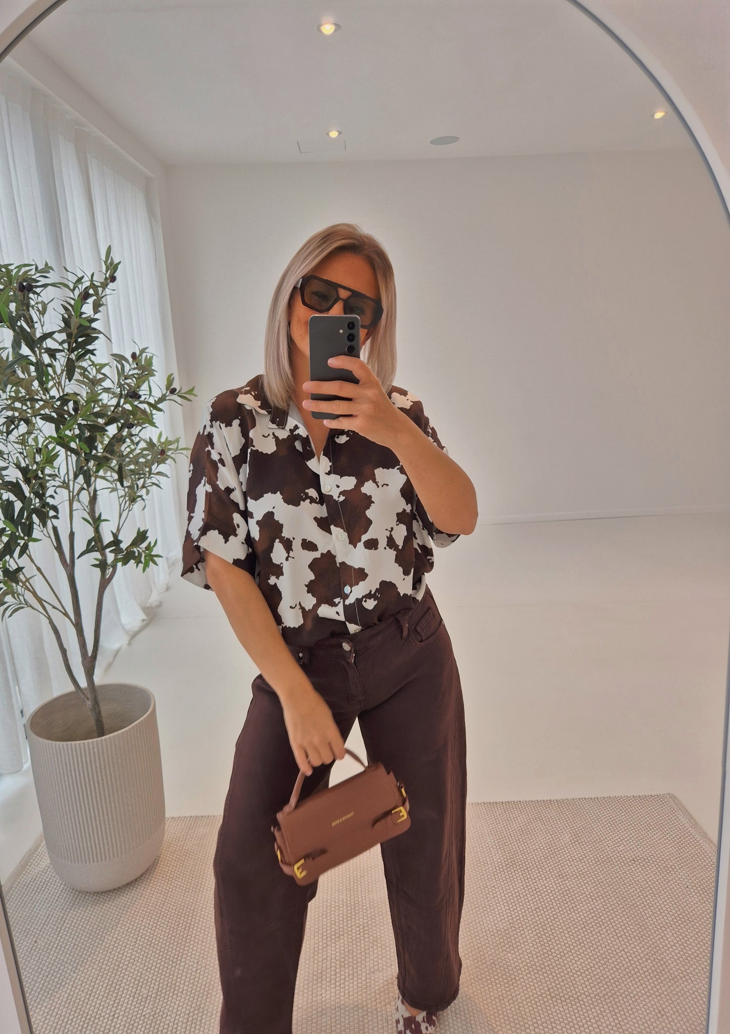 - Western Short Sleeve Blouse