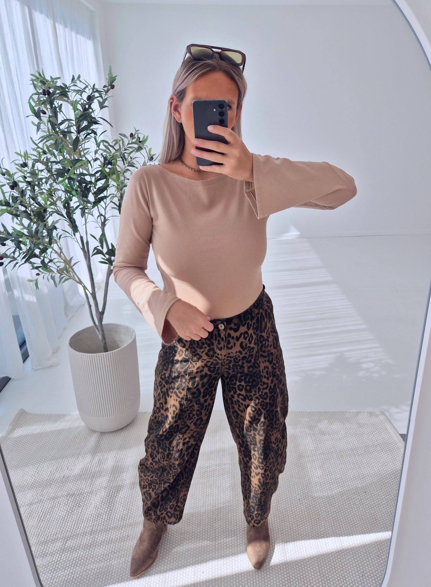 - Camel Top (With Long Sleeve)