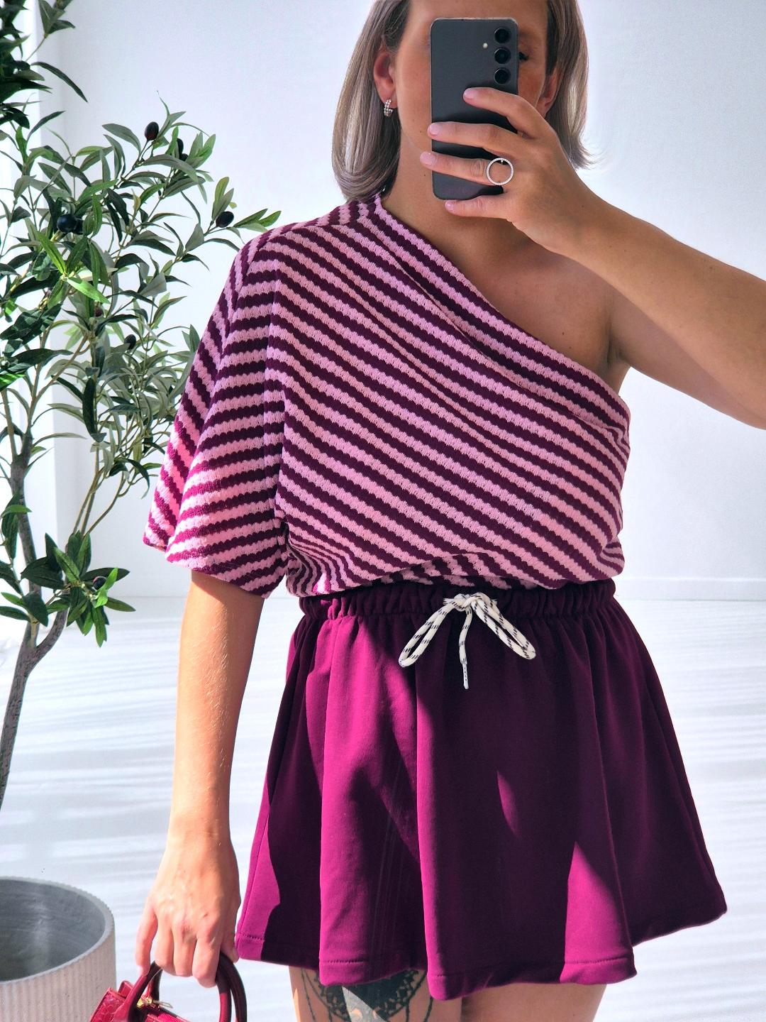 -Bibbi Bordeaux Skirt