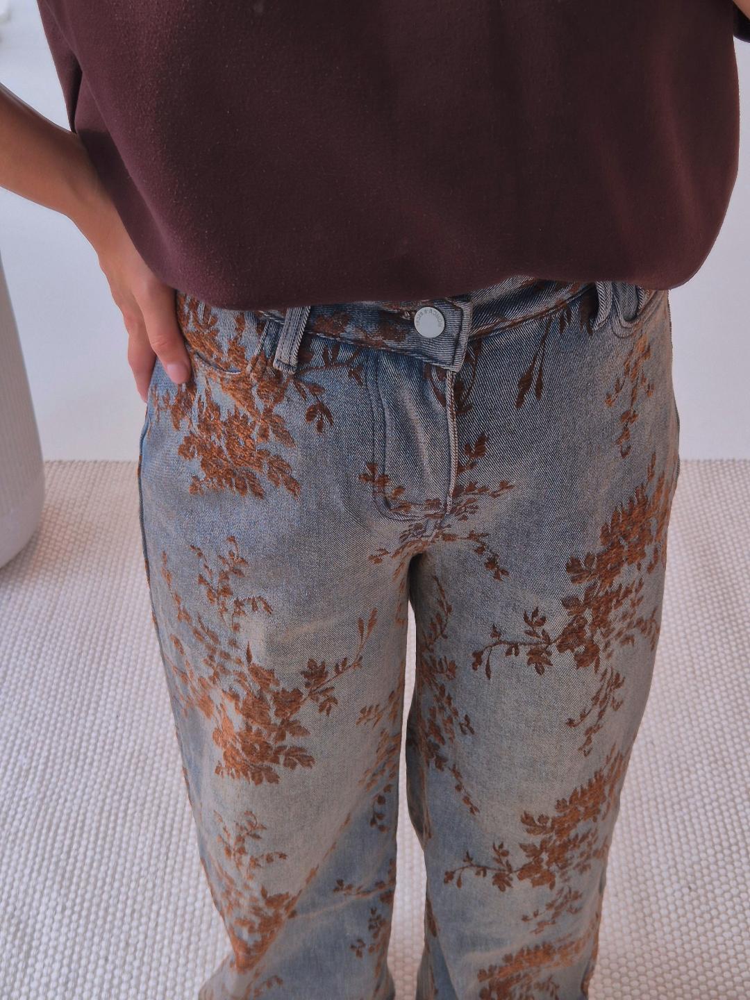 - Lost in Flower Wide Leg Jeans