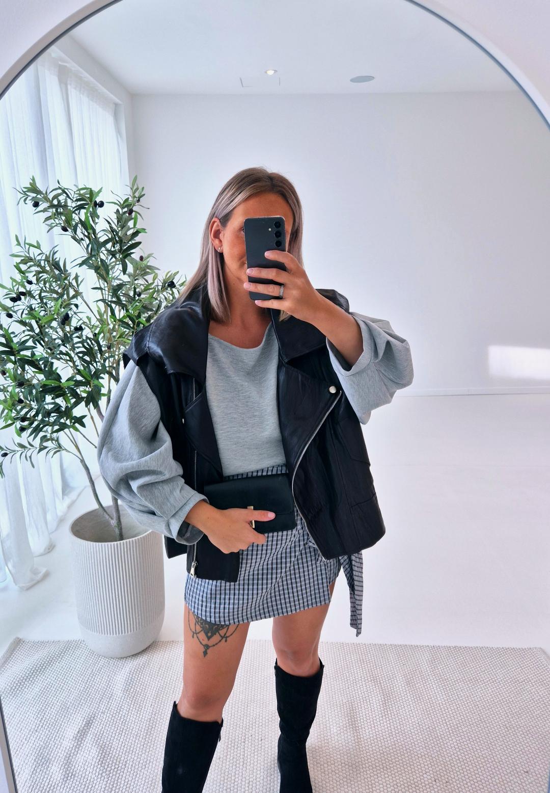 - Noir Wrap Skirt