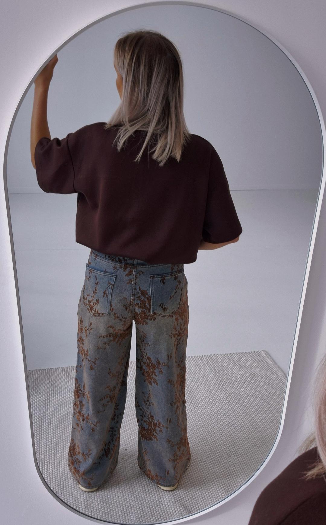- Lost in Flower Wide Leg Jeans
