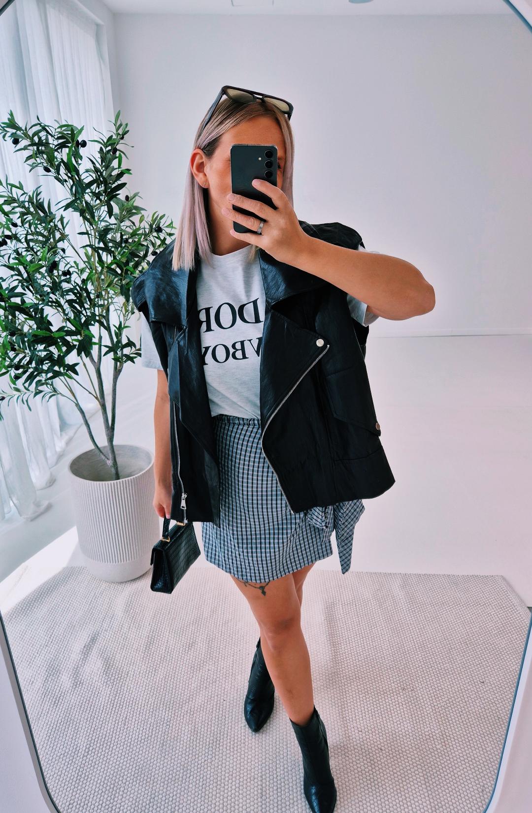 - Noir Wrap Skirt