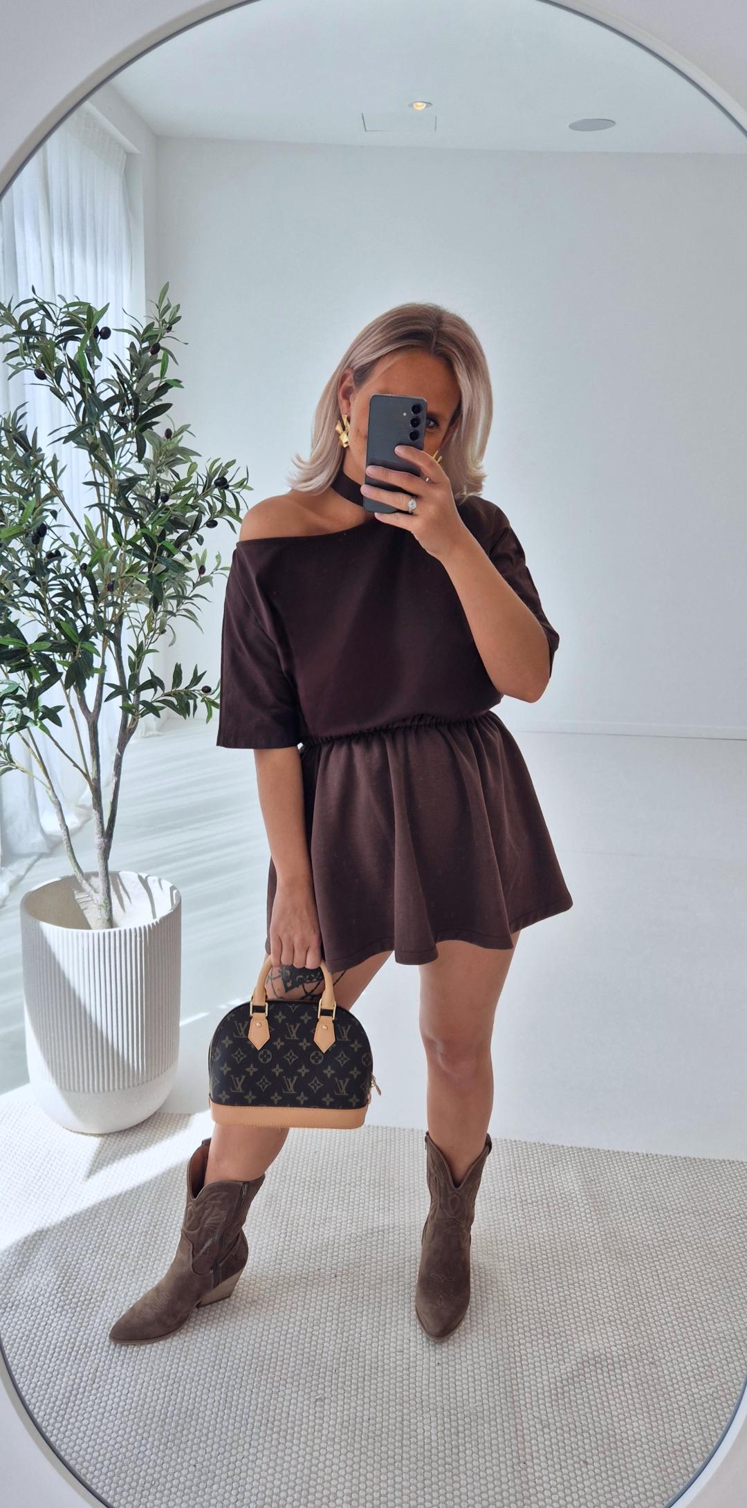 - Choco Off Shoulder Blouse