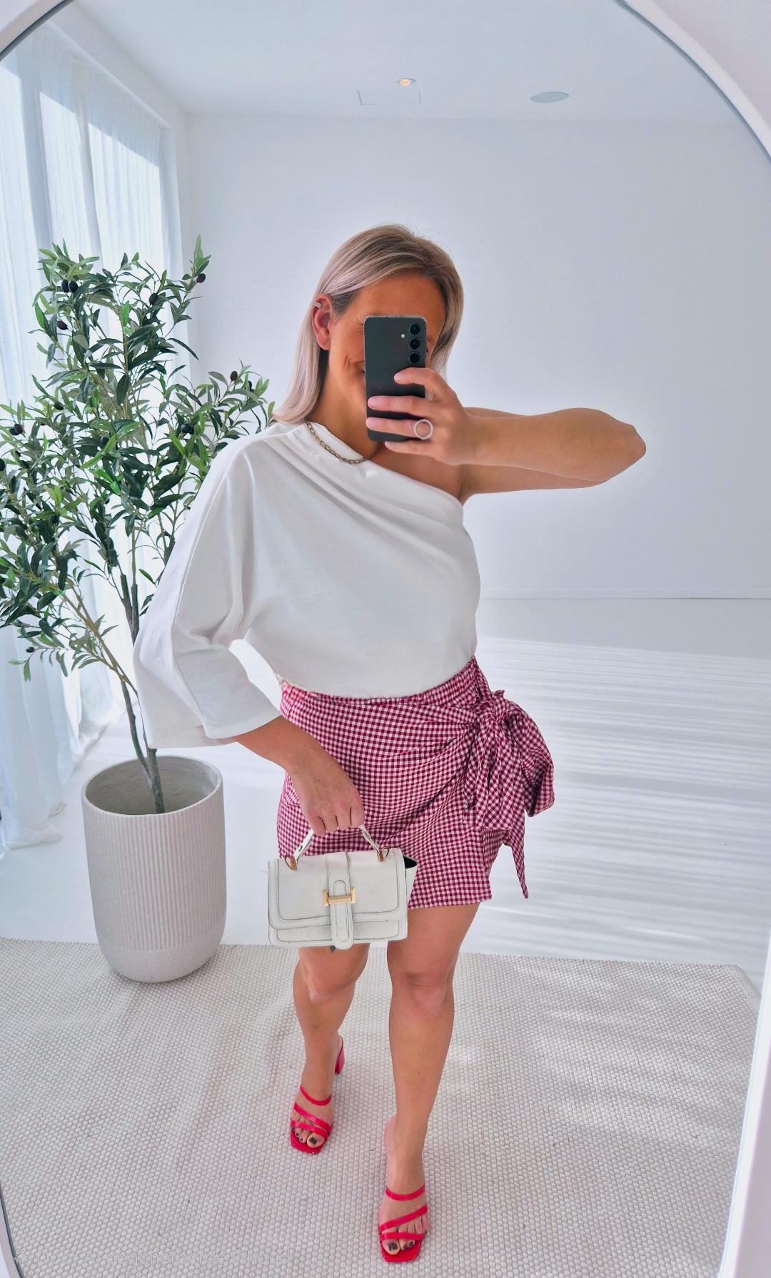 - Collete White Off Shoulder Top