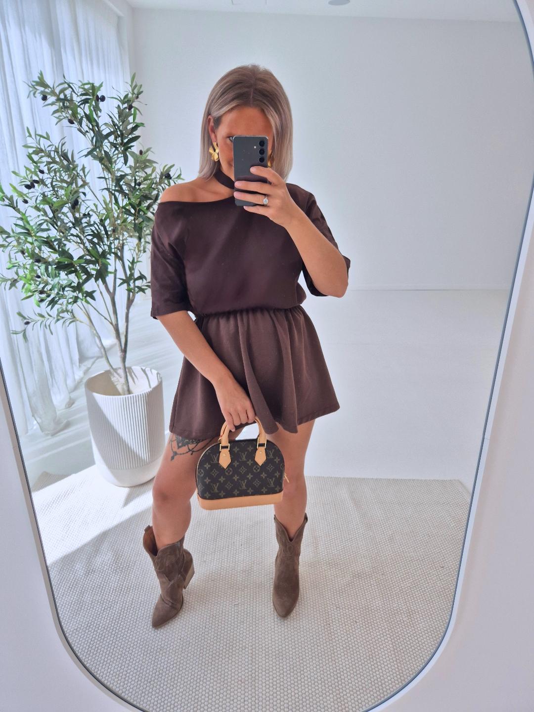 - Choco Off Shoulder Blouse