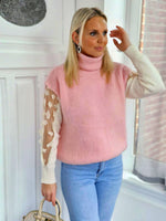 - Rose Sleeveless Sweater