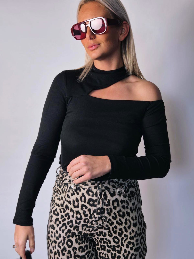 - Black Off Shoulder Blouse