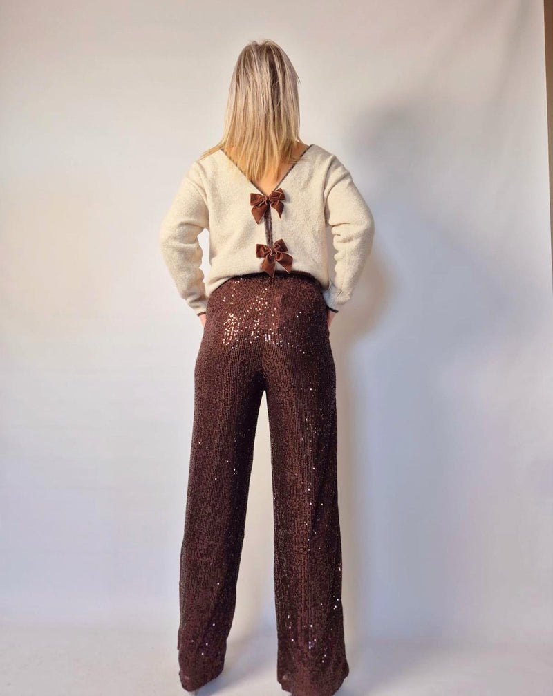 - Taupe Strikes blouse