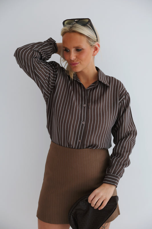 - Dark Brown Blouse