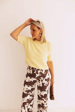 - Gina Yellow Knitwear