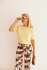 - Gina Yellow Knitwear