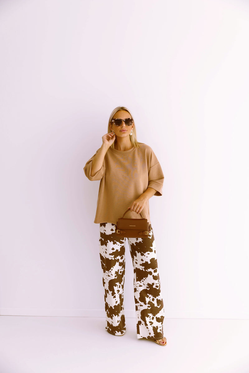- Thibx Camel Sweater