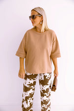 - Thibx Camel Sweater