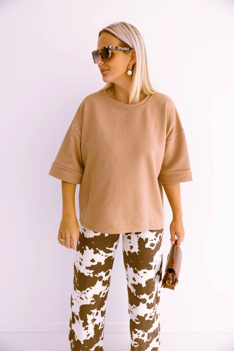 - Thibx Camel Sweater